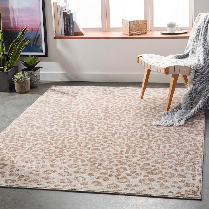 Livabliss Moodie Modern Leopard Print Area Rug