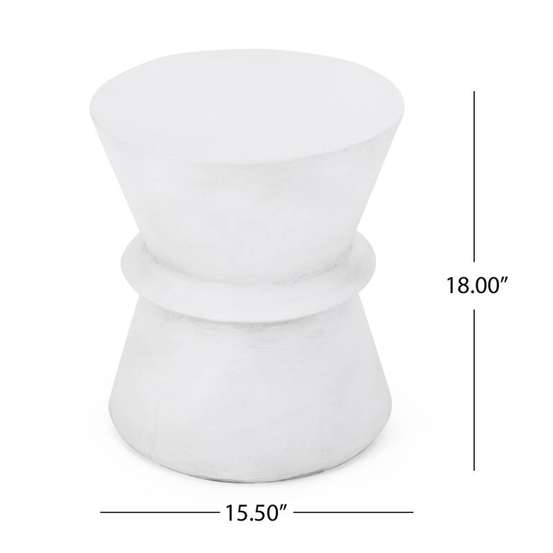 Outdoor LightWeight Concrete Side Table - 17.64