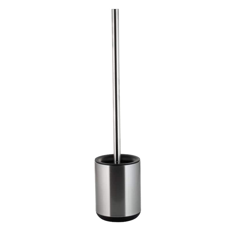 Bath Bliss 2 Pack Toilet Brush and Holder in Stainless Steel - Set