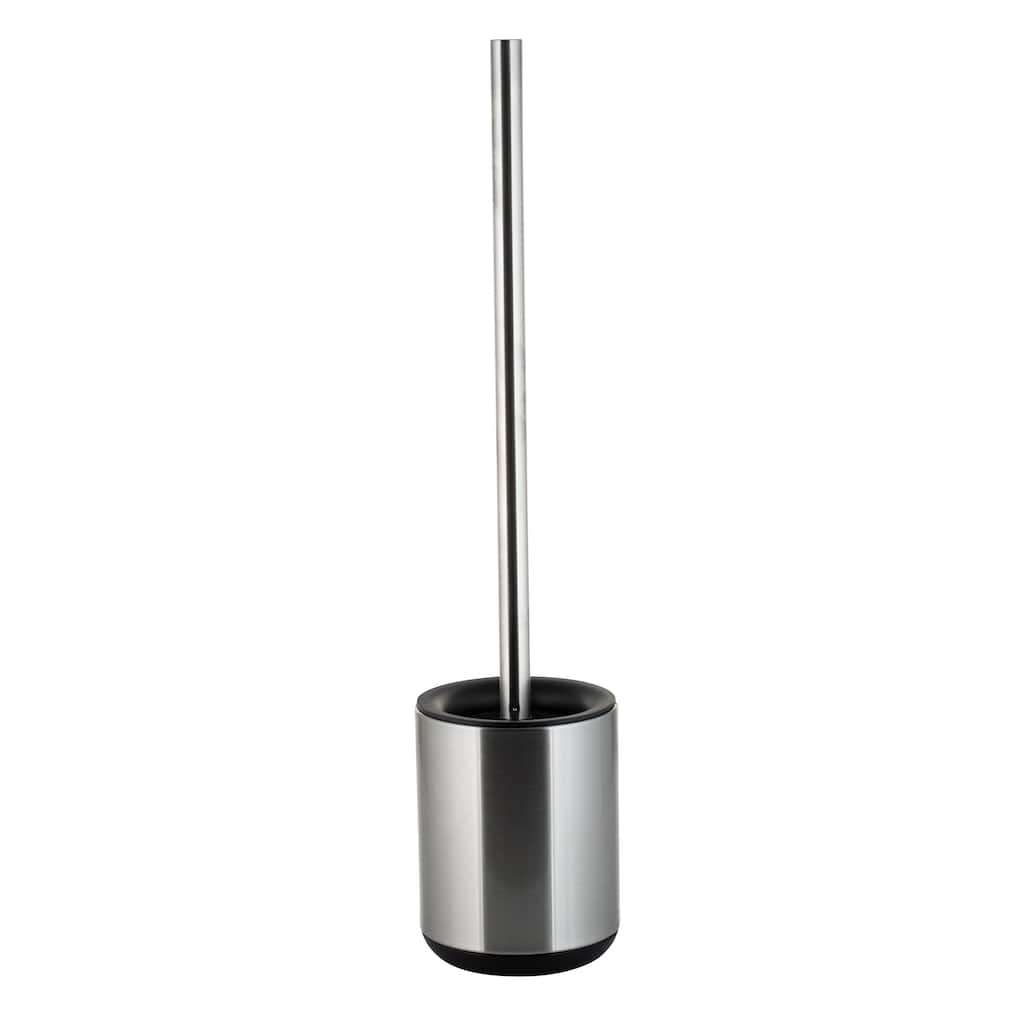 Bath Bliss Toilet Brush and Holder in Stainless Steel - 4.13" x 4.14" x 18.9"
