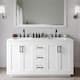 Option White / Giotto Quartz Top / Matte Black Hardware