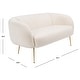 preview thumbnail 4 of 21, SAFAVIEH Couture High Line Collection Alena Off-White Polyester Blend Loveseat