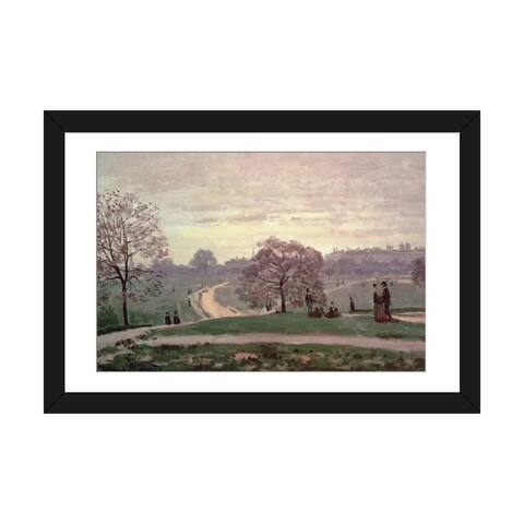 iCanvas "Hyde Park" by Claude Monet