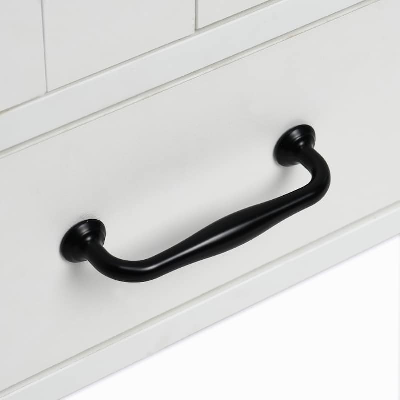 Dog Feeding Station, Dog Food Storage Cabinet with Hidden Dog Bowls, Adjustable Panel, Hooks, for Medium Sized Dogs