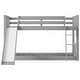 preview thumbnail 10 of 51, Floor Bunk Bed with Convertible Slide and Ladder, Wood Bunk Bedframe with Full-Length Guardrail Space-saving Low Bunk Bed