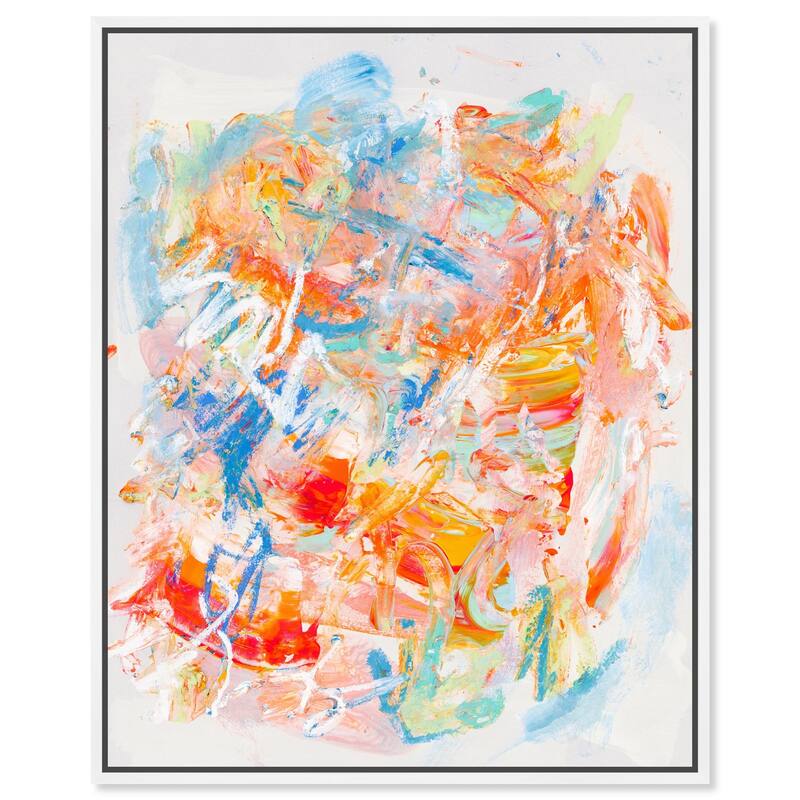 Swirling Hues I Canvas by Art Remedy - White - 16" x 20"