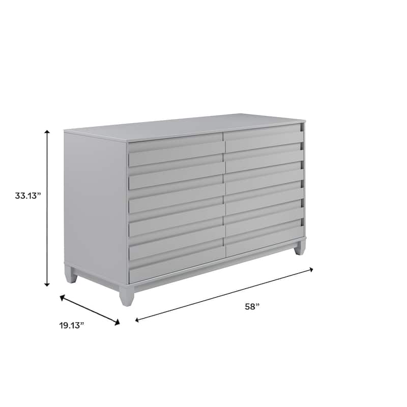 Middlebrook Contemporary Solid Wood 6-Drawer Dresser