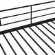 preview thumbnail 4 of 18, Twin Over Twin Metal Bunk Bed with Storage Ladder and Wardrobe, White