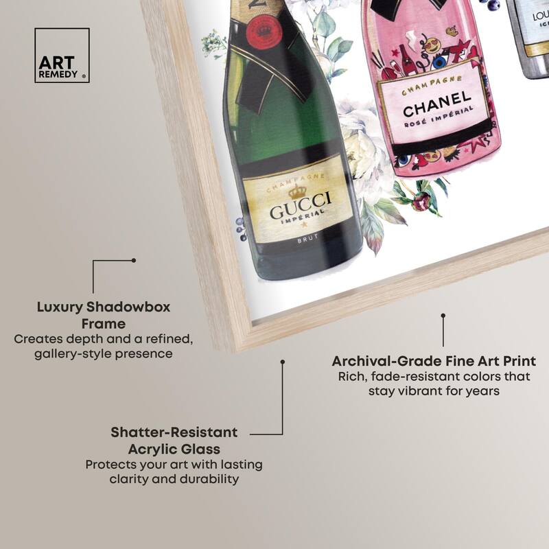 Doll Memories - Champagne Floral Shadowbox by Art Remedy