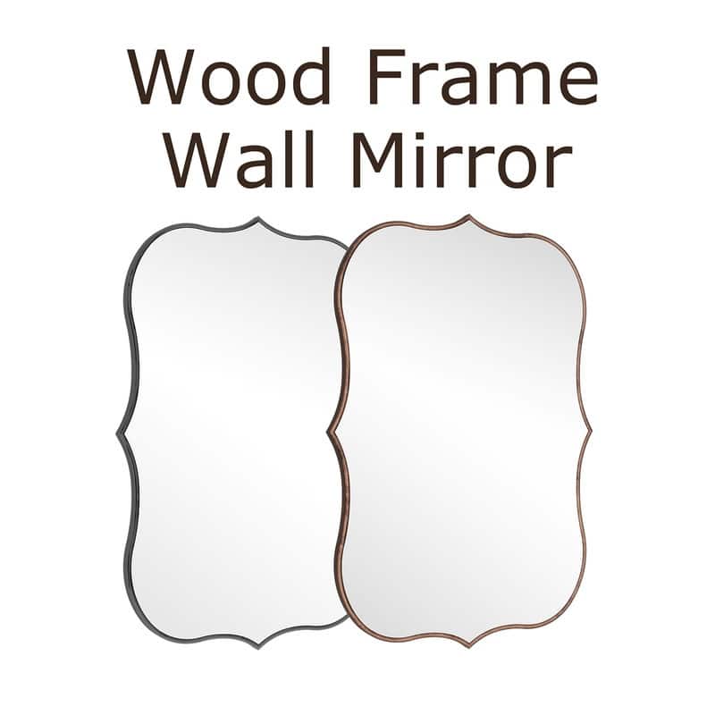 Asymmetrical Gold Antique Bronze Accent Wall Mirror - 23.62"×35.4"