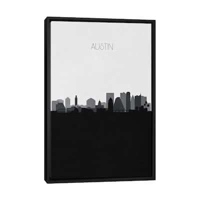 iCanvas "Austin Skyline" by Ayse Deniz Akerman Framed