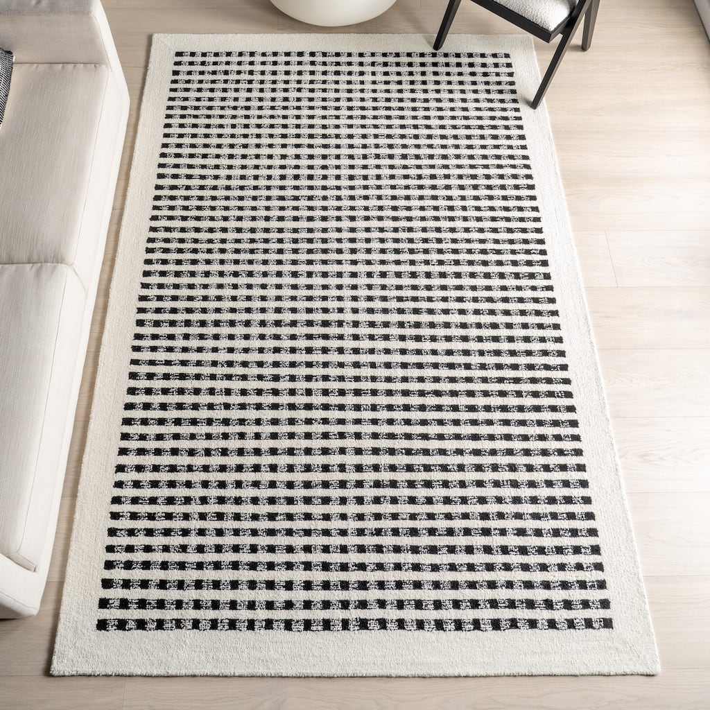 Nuloom Adahlia Checkered Wool Area Rug