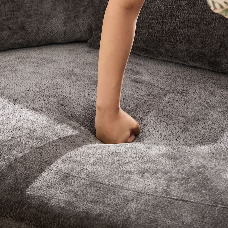55.1" W Accent Barrel Chair,Modern Oversized Sofa Chair with 5 Pillows