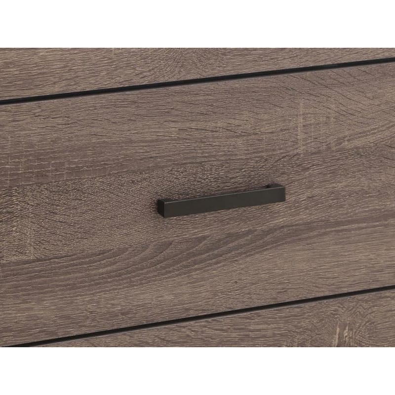2 Drawers Wooden Nightstand in Barrel Oak