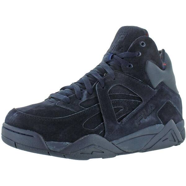 Shop Fila Men S The Cage Suede Retro Athletic Basketball Sneakers