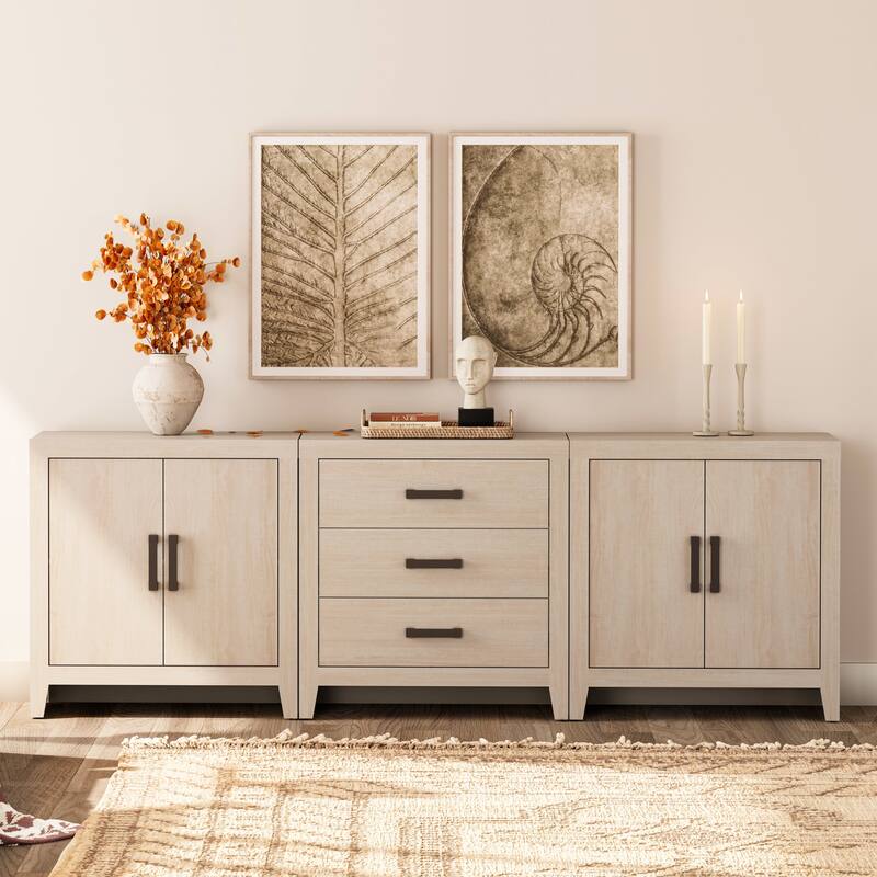 WAMPAT Buffet Cabinet with Drawers & Doors