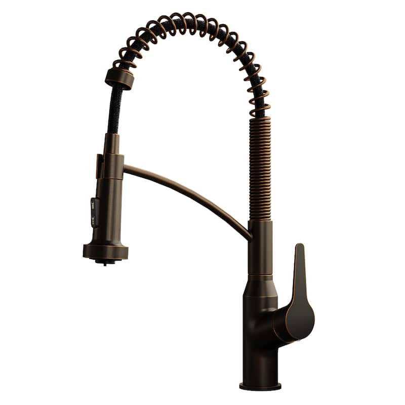 Karran Scottsdale Single-Handle Pull-Down Sprayer Kitchen Faucet - Oil Rubbed Bronze