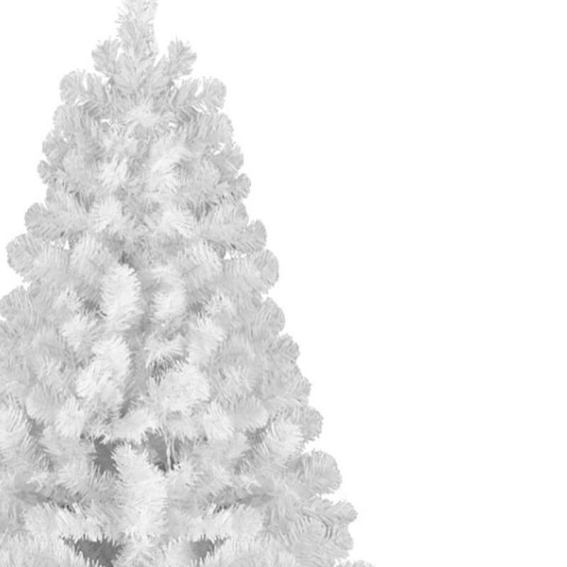 HomeRoots 5' White Full Pine Christmas Tree - 34.00 in. x 60.00 in. x 34.00 in.