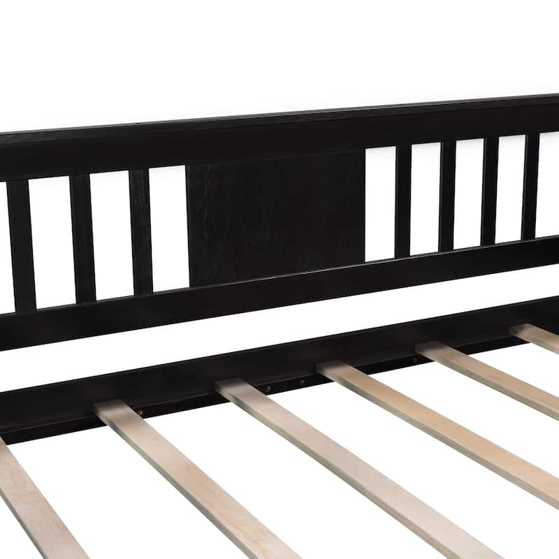 Daybed with 2 Drawers and Wood Slat Support