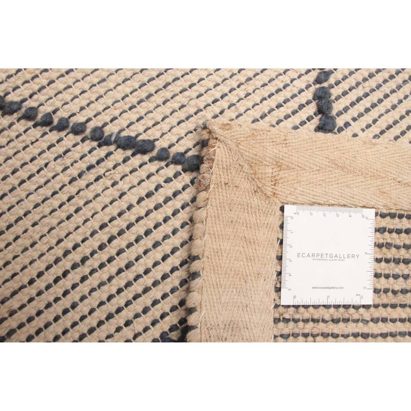 ECARPETGALLERY Braid weave Sienna Khaki Wool Rug - 4'11 x 7'10