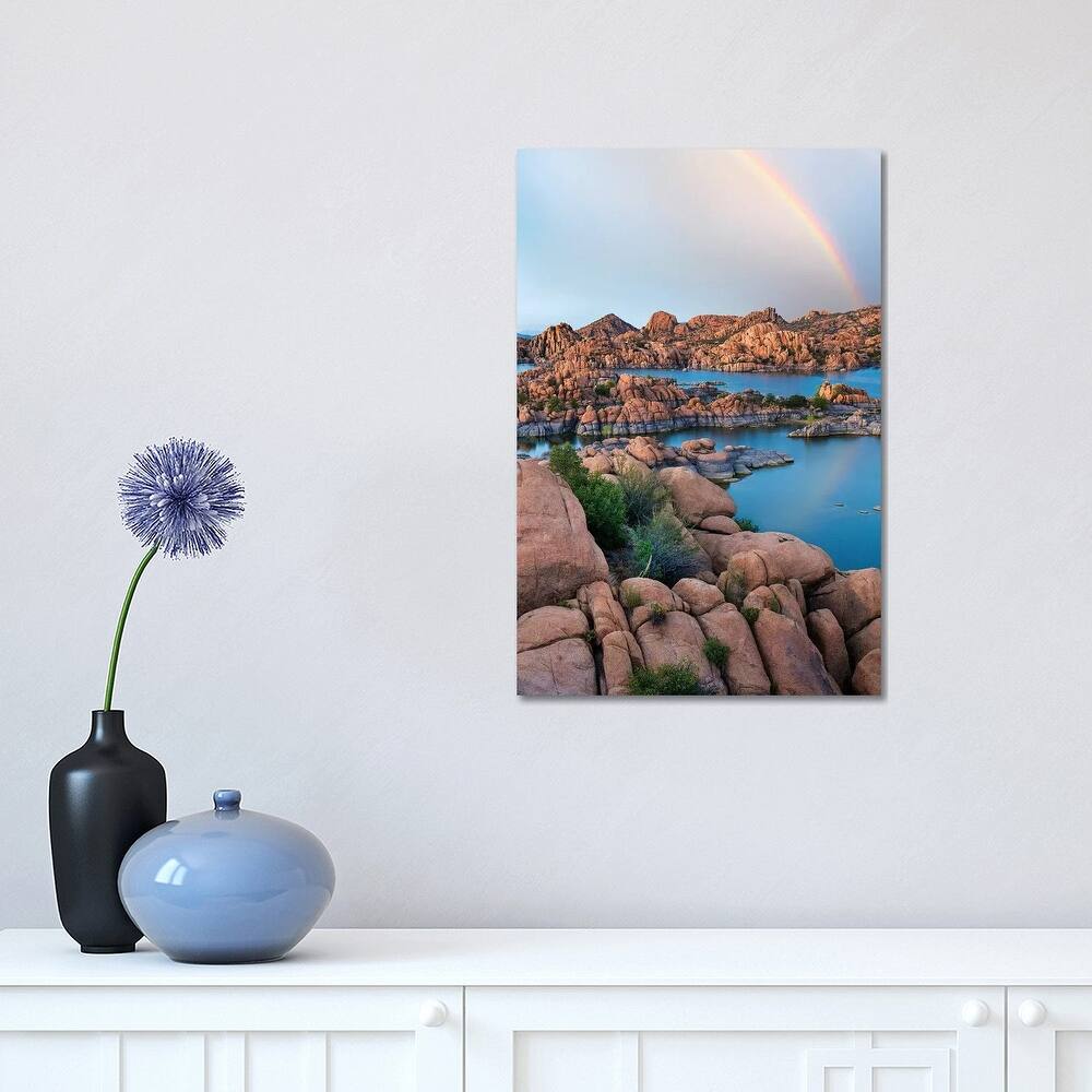 iCanvas "Rainbow Over Granite Dells At Watson Lake, Arizona" by Tim Fitzharris Canvas Print