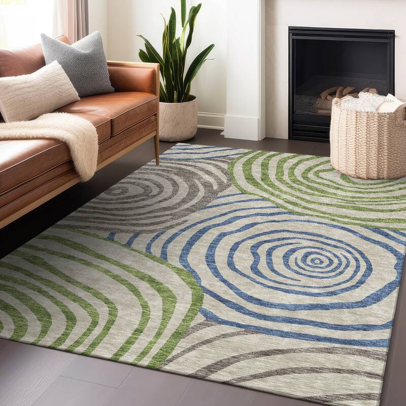 Premium Washable Super Soft Modern Mesmerize Mayfield Rug