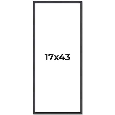 17x43 Frame Brown Solid Wood Picture Frame - Complete Modern Photo