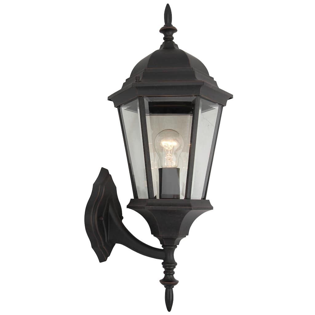 1 Light Outdoor Wall Lantern in Oil Rubbed Bronze