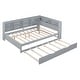 preview thumbnail 23 of 54, Multi-Shelf Daybed Bookcase Bed Frame with Trundle Bed