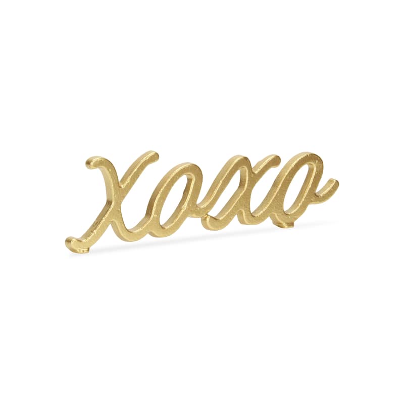 Black Cast Iron Table Decor - XOXO