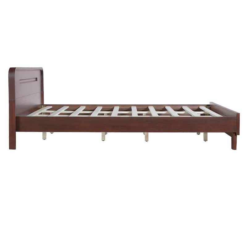 Christopher Knight Home- Alaric Solid Pine Wood Bed with Headboard