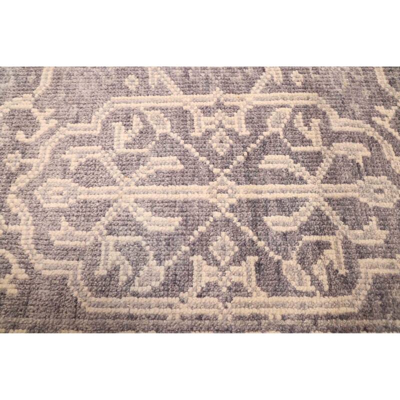 ECARPETGALLERY Hand-knotted Jules Serapi Dark Grey Wool Rug - 7'2 x 10'0