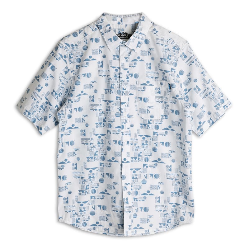 KAVU Men's Topspot Short-Sleeve Shirt - Sound Summit - XL