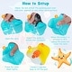 preview thumbnail 5 of 8, Gymax Inflatable Play Center w/Slide Seahorse-shaped Sprinkle for - Multi-colored