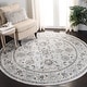 preview thumbnail 14 of 78, SAFAVIEH Isabella Hazbie Traditional Floral Oriental Area Rug 4' Round - Light Grey/Cream