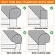 preview thumbnail 6 of 14, Stretch Armrest Cover Armchair Slipcover for Sofa Couch 2 Pcs