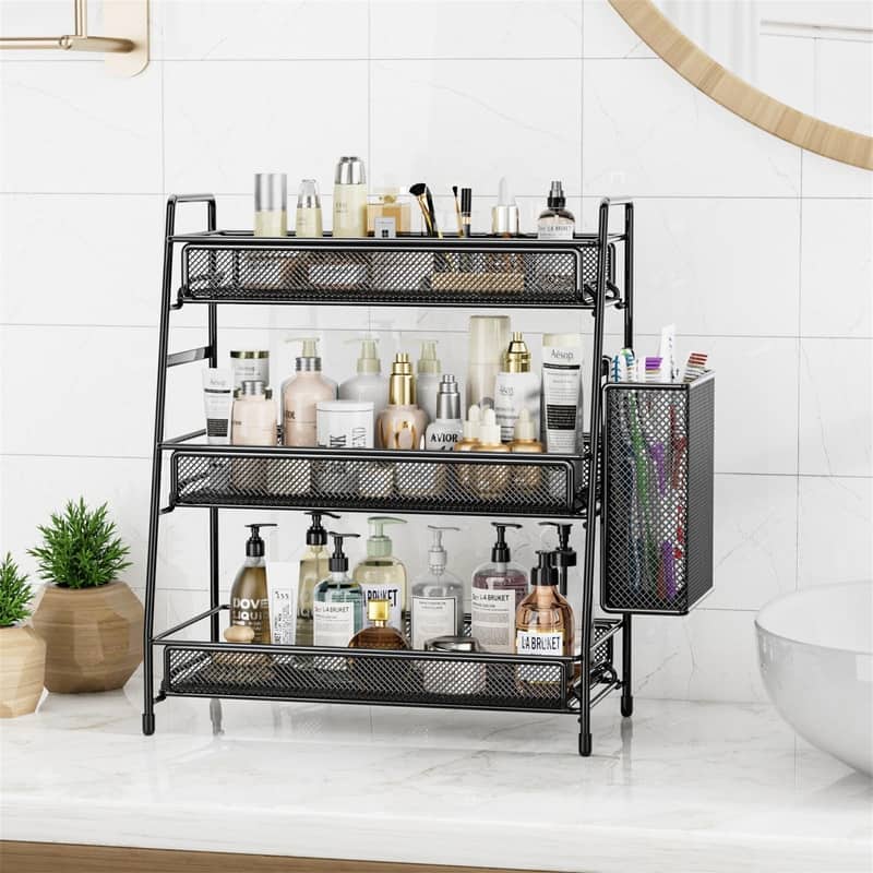 Bathroom Countertop Organizer Shelf - 7"D x 14.2"W x 16.73"H