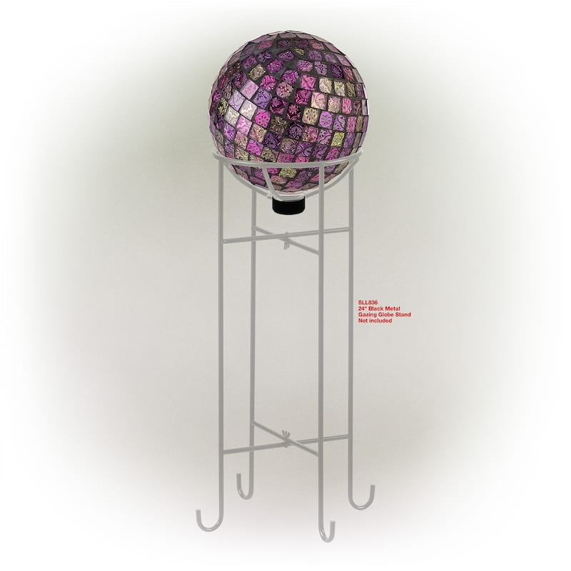 10 Inch Gazing Globe Shinning Purple
