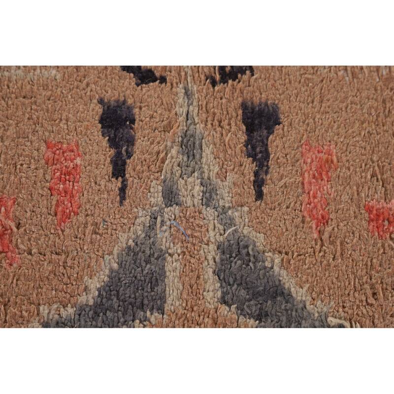 Plush Moroccan Oriental Area Rug Hand-Knotted Wool Carpet - 8'11" x 13'0"