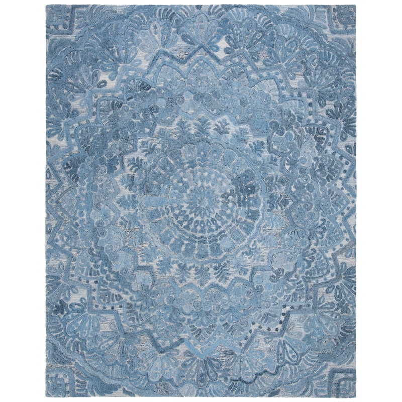 SAFAVIEH Handmade Marquee Genta Modern Medallion Wool Rug