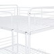 preview thumbnail 70 of 71, Full XL Over Queen Metal Frame Bunk Bed with Ladder and Guardrails