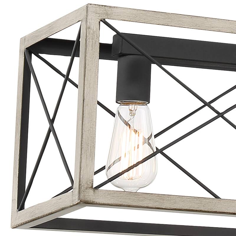 7-Light 48In Linear Modern Farmhouse Kitchen Chandelier - 48''