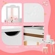 preview thumbnail 9 of 8, Costway Kid Vanity Table Chair Set with Mirror Large Storage Drawers - See Details