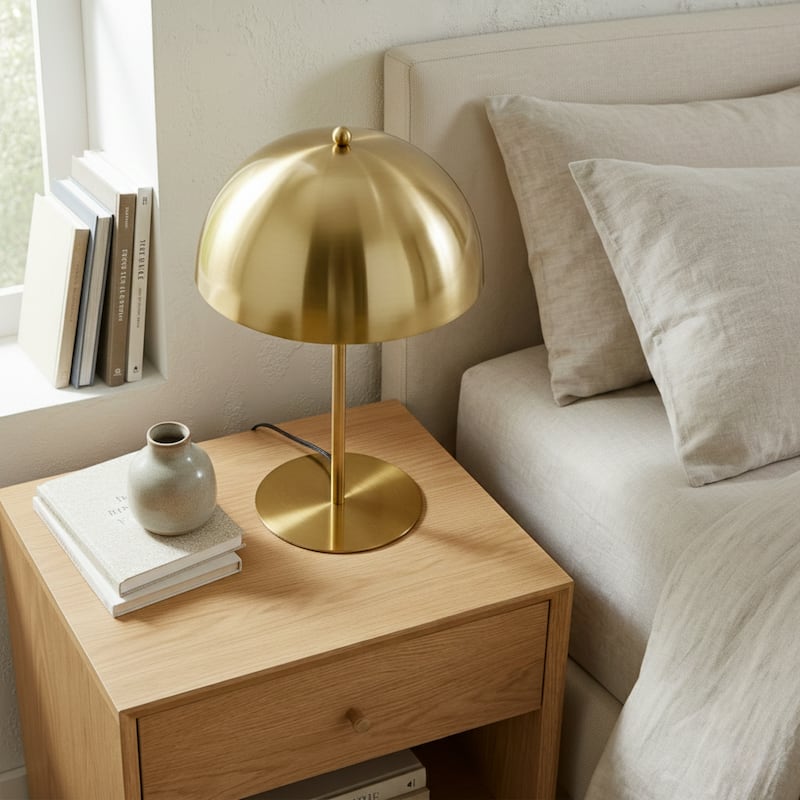 Firenze Gold Dome Table Lamp with Sleek Design