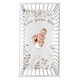 preview thumbnail 1 of 2, Floral Leaf Boy Girl Photo Op Fitted Crib Sheet - Ivory Beige Taupe Gender Neutral Boho Watercolor Botanical Flower Woodland