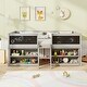 preview thumbnail 10 of 18, Kids Twin Size Low Loft Bed with Chalkboard 2 Step Ramp Ladder and 2 Tier Bookcase