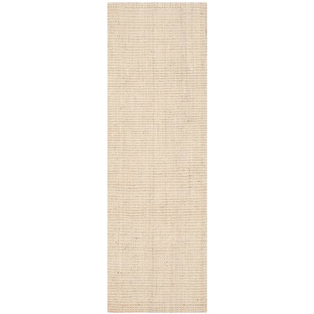 SAFAVIEH Handmade Natural Fiber Bariaa Jute Rug - 2'3" x 15' Runner - Ivory
