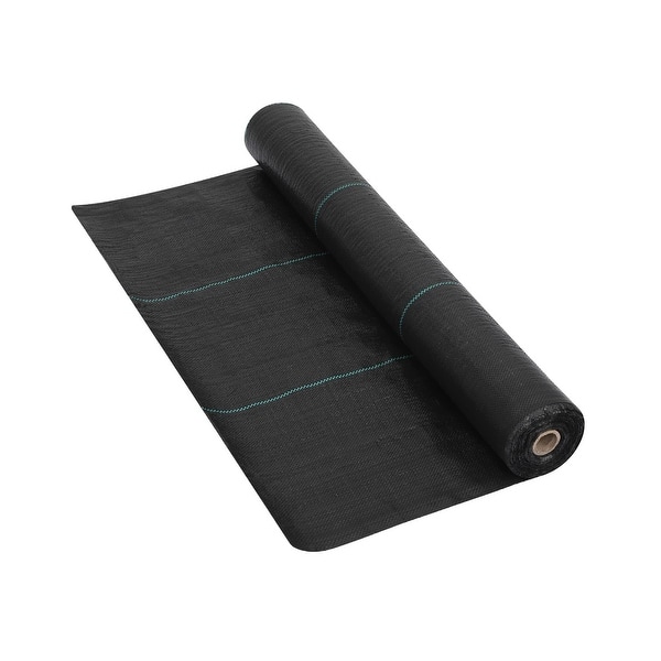 slide 2 of 6, Weed Control Garden Cloth, Weed Block Gardening Ground Cover Mat 5oz 4ft x 50ft