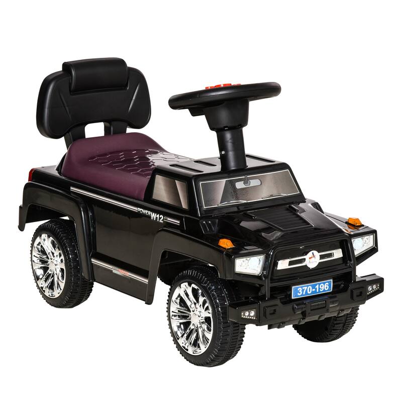 Kids Ride-On Push Car with Anti-Dumping System, Music, and Working Headlights