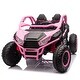 preview thumbnail 42 of 52, 24V Two-seater Kids Ride On UTV w/Parents Control,400W Super High Power,Four-Wheel Suspension,Bluetooth,MP3,USB,LED Light,Horn